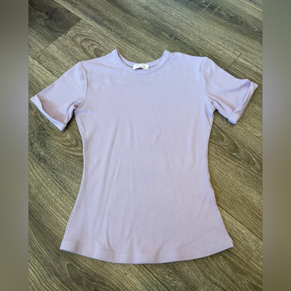 Pink Lily Lavender Short Sleeve Tee